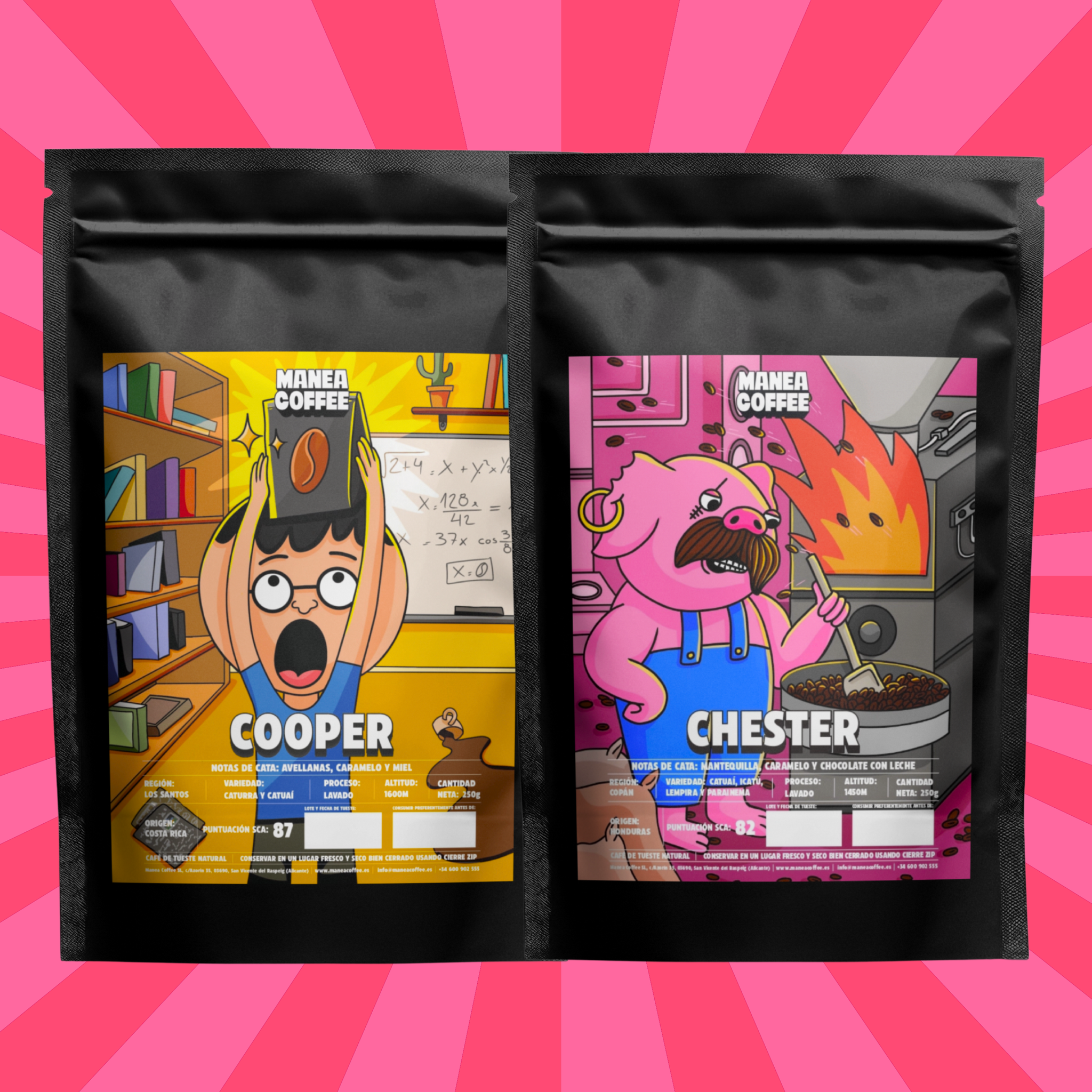 Pack "FRIKI" con Cooper y Chester