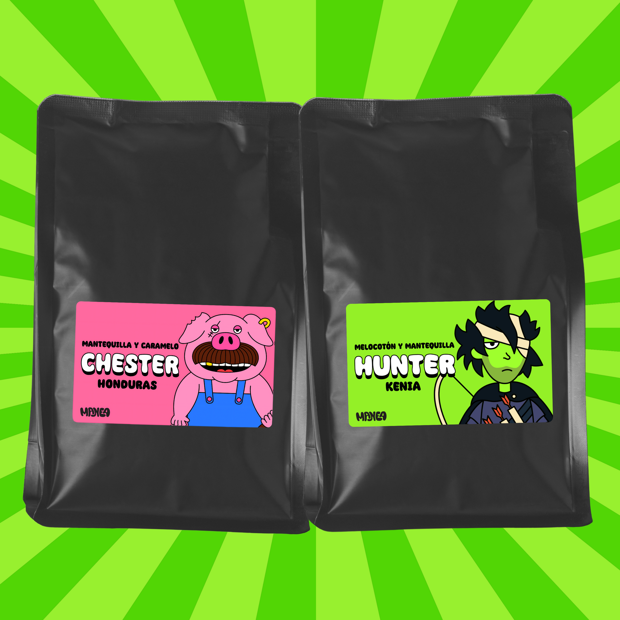 Pack "CAZADOR" con Hunter y Chester